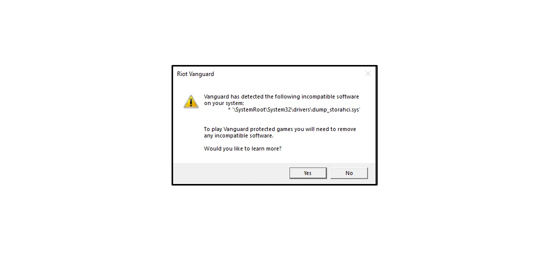 Fix - Vanguard Detected Incompatible Software in Windows 11 1 Vanguard Detected Incompatible Software