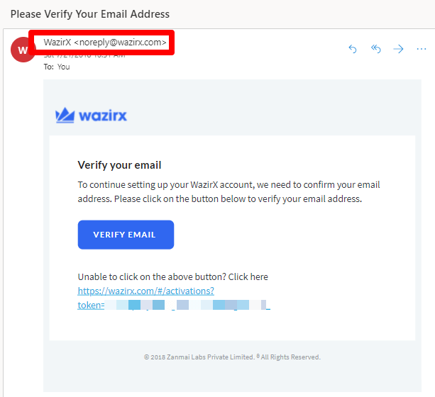 Verify email address