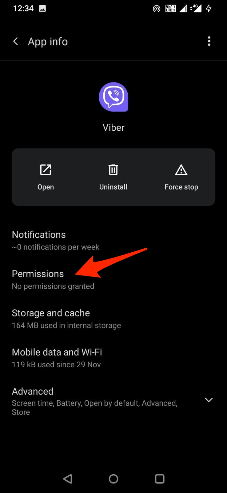 Viber Permissions