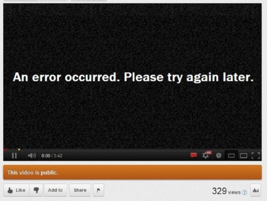 Video Playing error