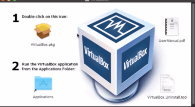 VirtualBox Installation Package Window in macOS