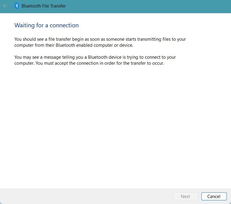 How to Fix Windows 11 Bluetooth File Transfer Not Working? 15 Waiting for Connection