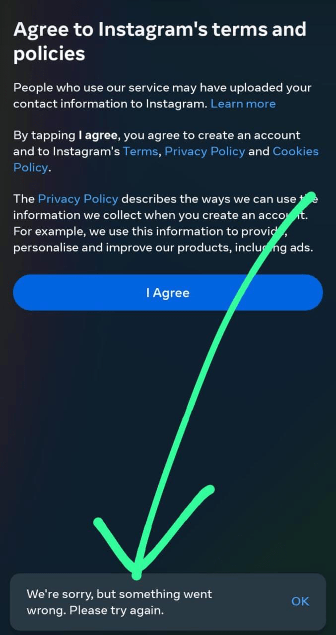 How to Fix 'We're Sorry, but Something Went Wrong. Please Try Again' on Instagram? 2 We're Sorry, but Something Went Wrong. Please Try Again