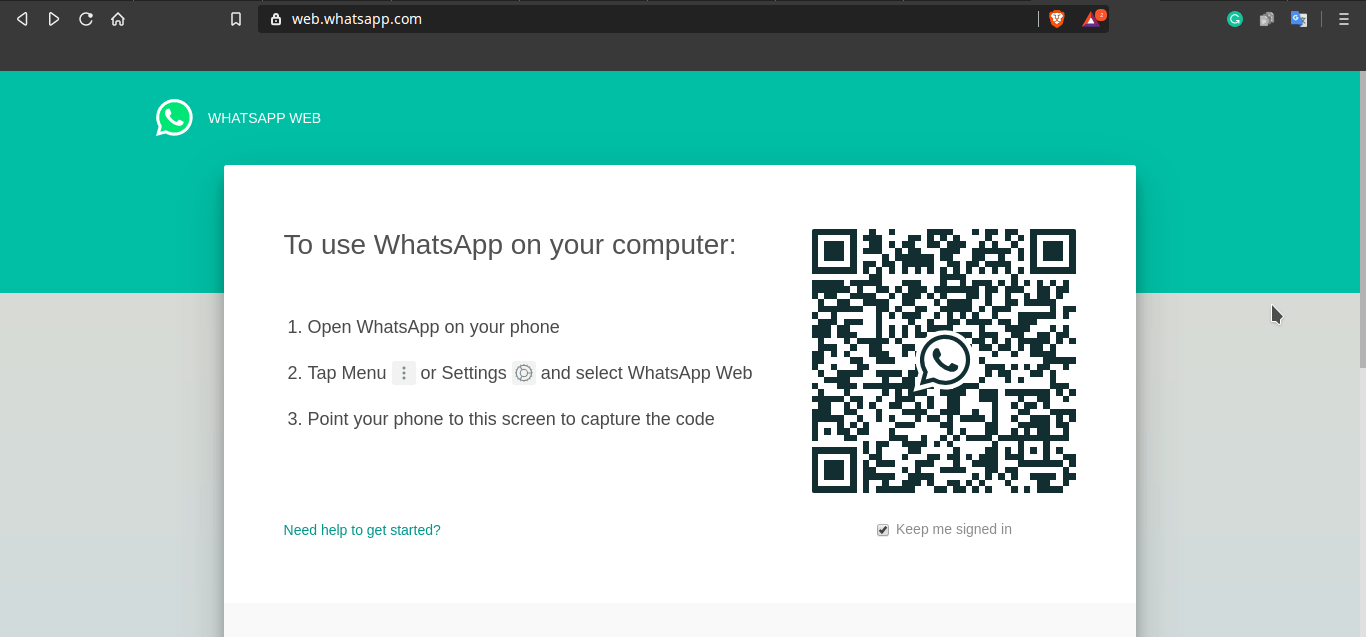 Make a WhatsApp Web Video Call with Rooms 2 WhatsApp Web QR for PC