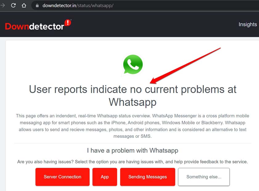 How to Fix WhatsApp Not Playing Videos on iPhone? 3 WhatsApp downdetector status
