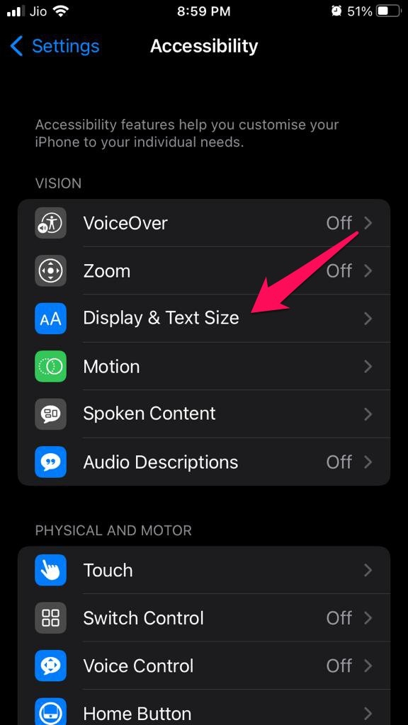 How to Fix iPhone Screen Turned Black and White? 4 Display&text size