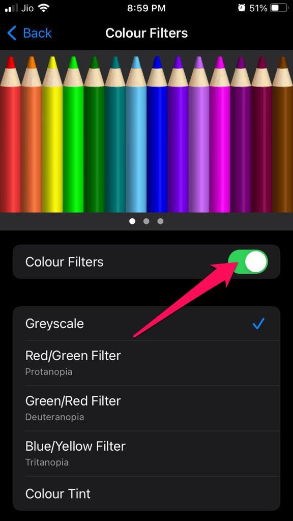 How to Fix iPhone Screen Turned Black and White? 6 Turn off colour filters
