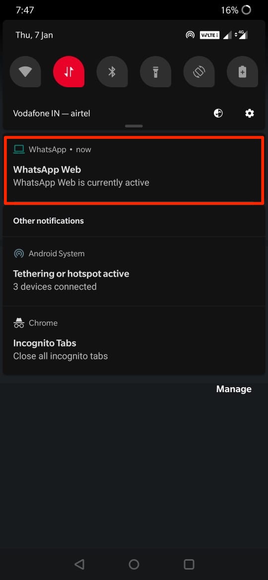 WhatsApp Account is Hacked: How to Know and What to do? 2 WhatsApp_Web_Notification