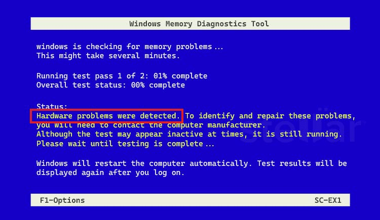How to Make Sure that your PC RAM is Healthy? 4 While the test runs, you’ll see a progress bar and a message showing if any problems are found.