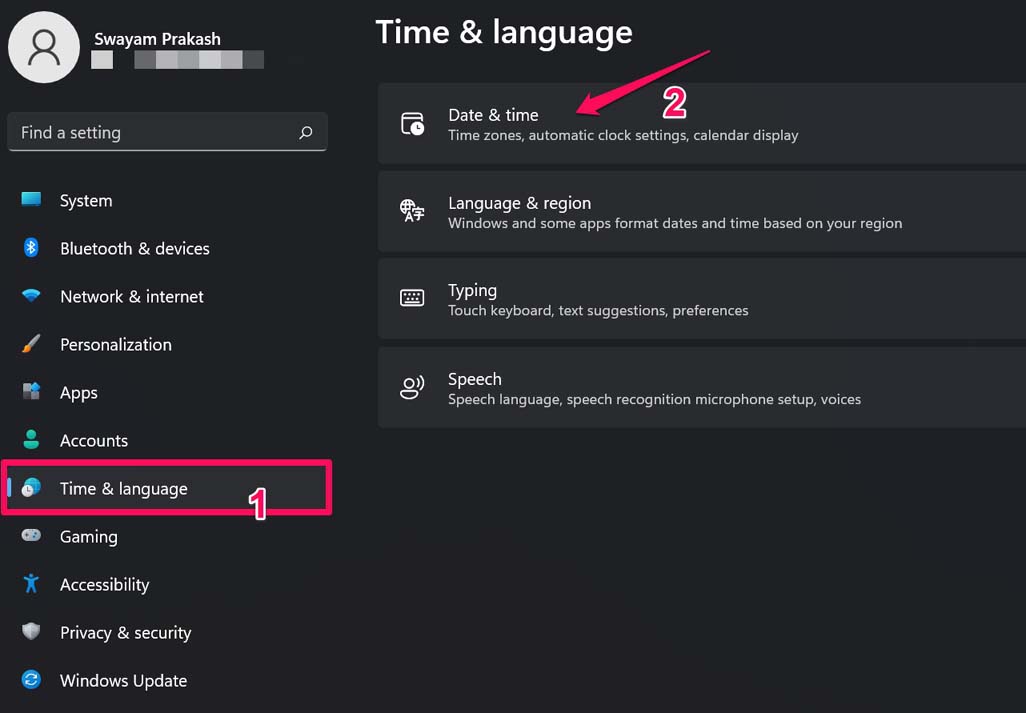 Microsoft Store App Not Opening in Windows 11: How to Fix 5 Windows 11 date and time settings