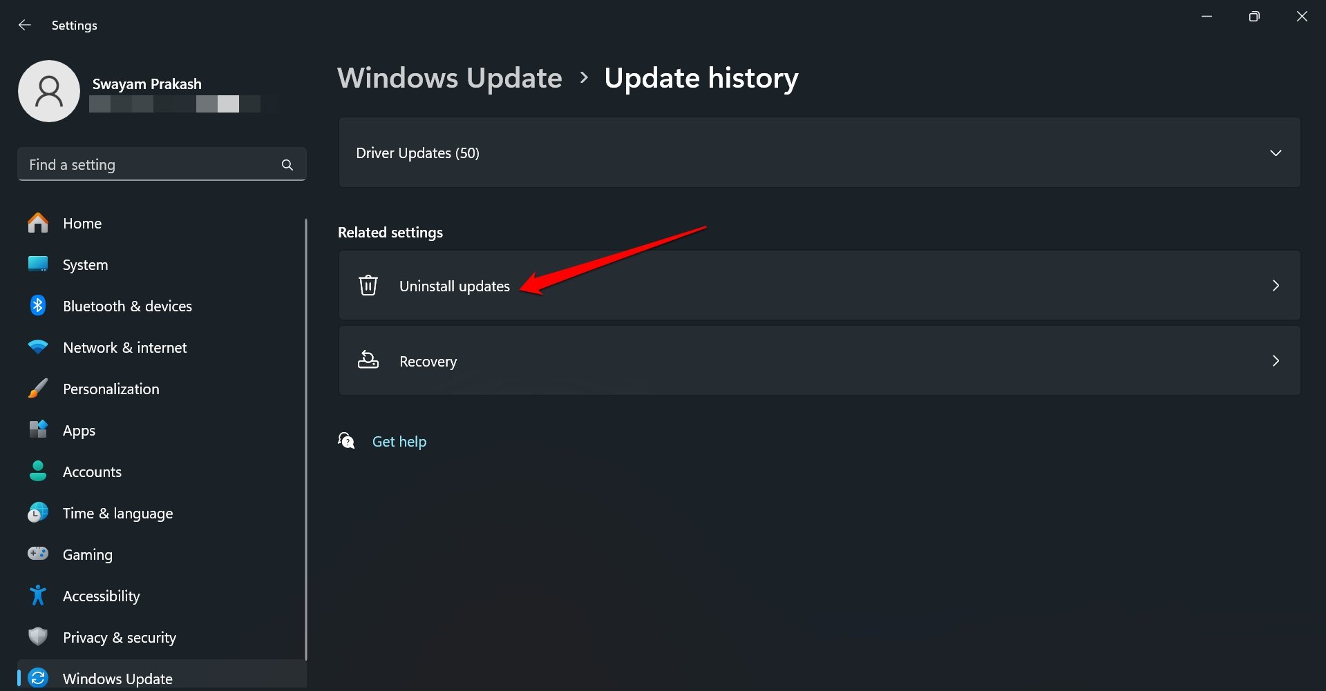 How to Fix Windows 11 Green Screen of Death 7 Windows 11 update history list