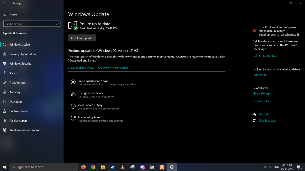 FIX: (VAN9001) This Build of Vanguard Requires TPM Version 2.0 in Windows 11 3 Windows 21H2 Update