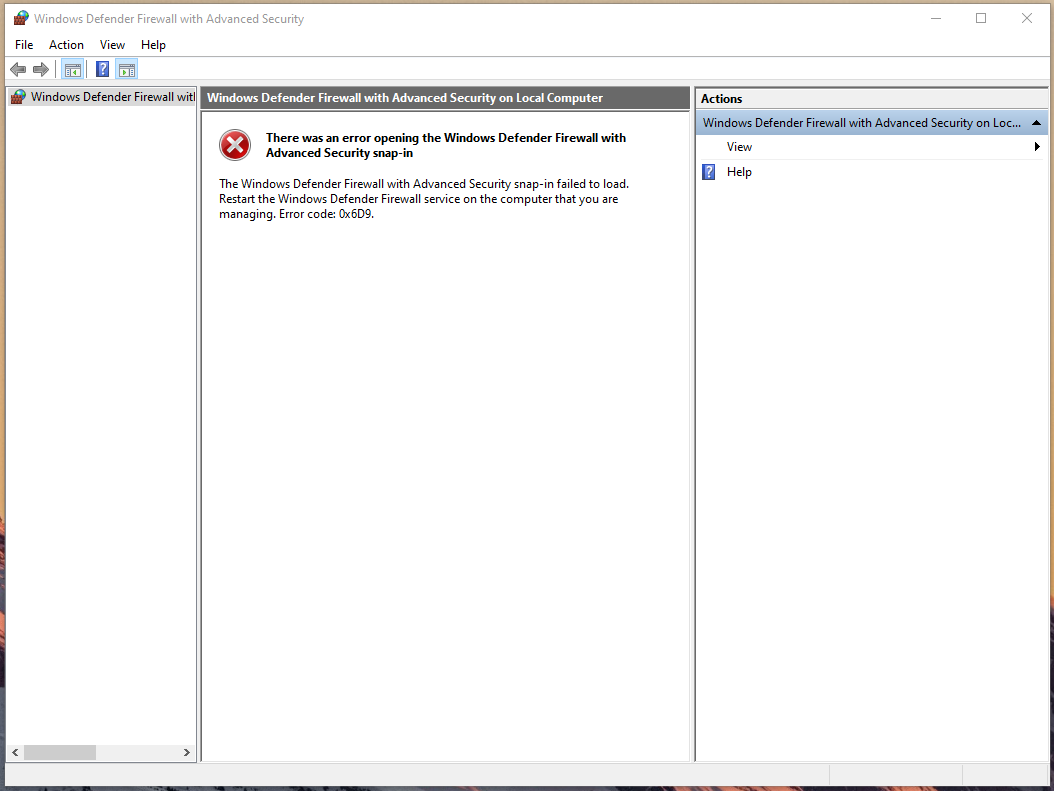 How to Fix Windows Error Code 0x6D9? 4 Windows Firewall