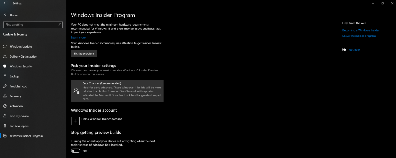 FIX: (VAN9001) This Build of Vanguard Requires TPM Version 2.0 in Windows 11 5 Windows Insider Program