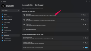 How to Disable Sticky Keys in Windows 11? 4 How to Disable Sticky Keys in Windows 11? 1