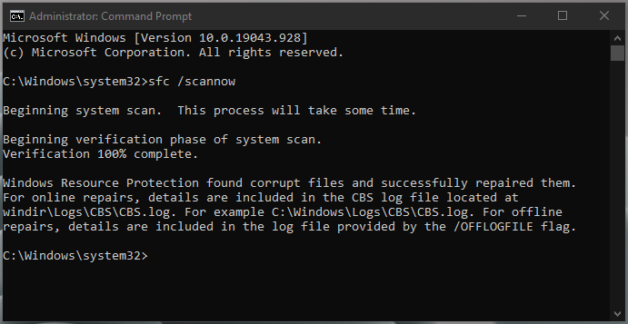 Fix - The Application Was Unable To Start Correctly (0xc0000142) 24 Windows Resource Protection found corrupt files and successfully repaired them