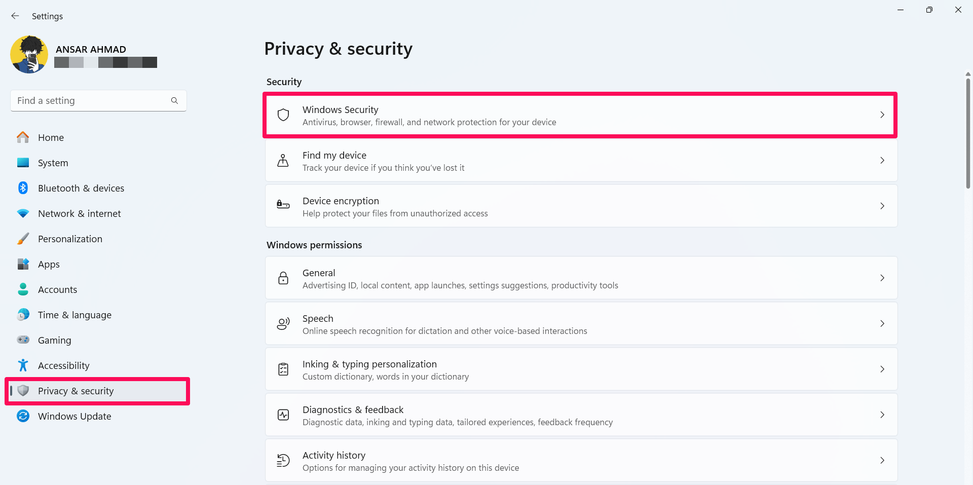 How to Permanently Disable Microsoft Defender Antivirus on Windows 11 2 Click on Privacy & security and select Windows security
