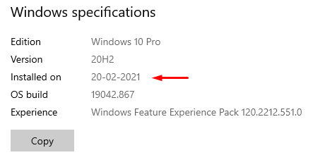 How to Check Date of Windows 10 OS Installation on PC? 4 Windows Specifications
