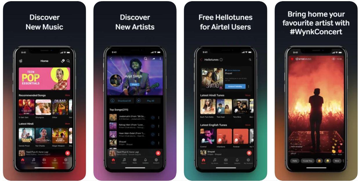 Top Best Music Apps for iPhone 15 Wynk Music