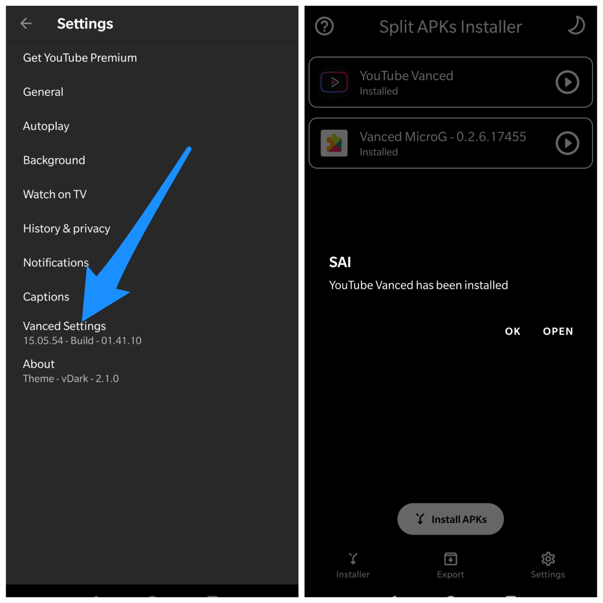 How to Install YouTube Vanced 16.02.35 without SAI Installer? 5 YT_Vanced_Latest_Version_Installed