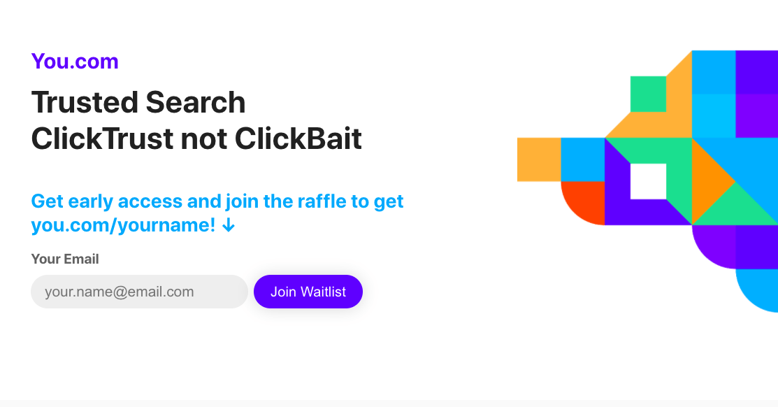 You.com all set to compete with Google. 1 You.com Google Competitor
