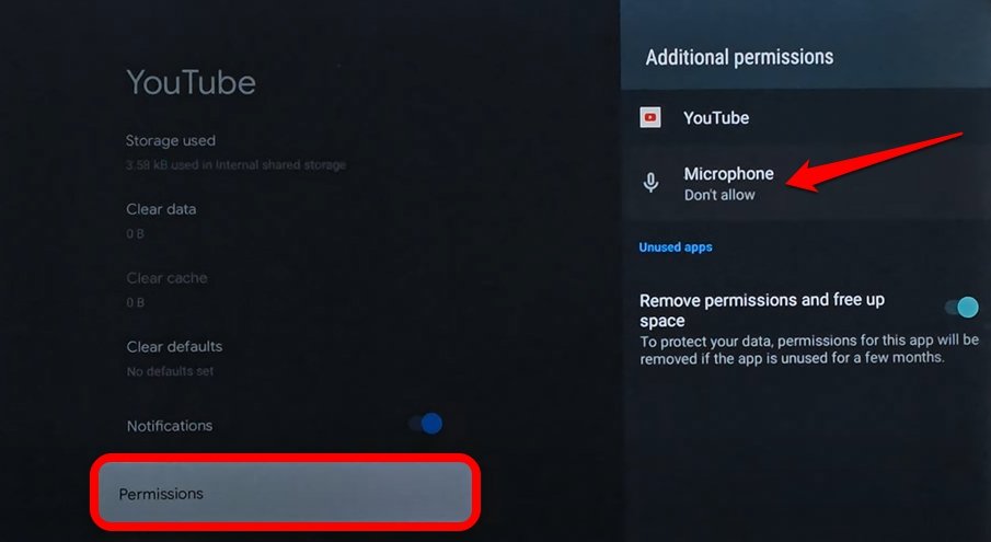 YouTube Voice Search Not Working on Smart TV: How to Fix? 7 YouTube-app-microphone permission Android TV