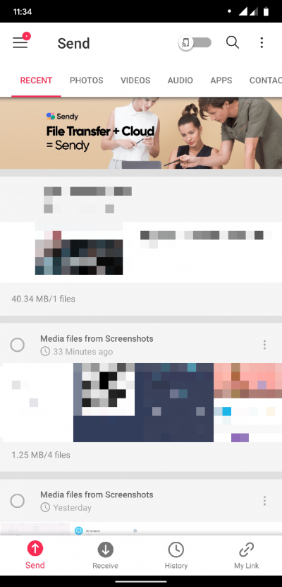 Zapya Interface