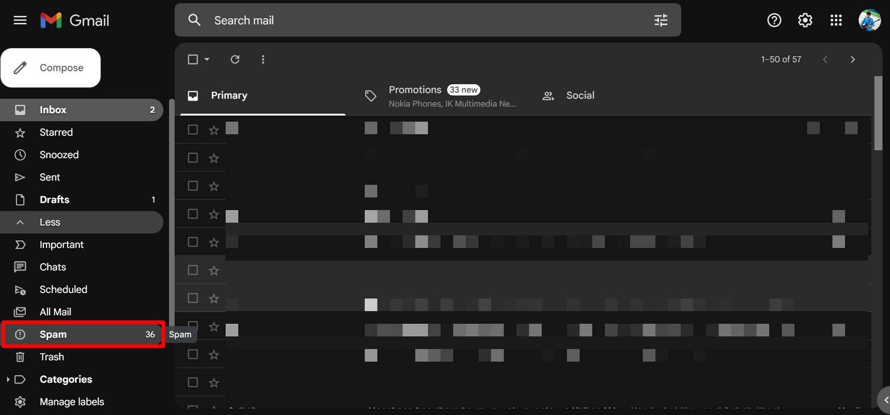 What to Do if You are Not Receiving Emails in Gmail? 5 access Spam folder in Gmail