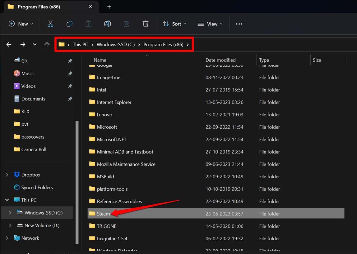 What Happens When You Uninstall Steam? 7 access Steam game data on Windows