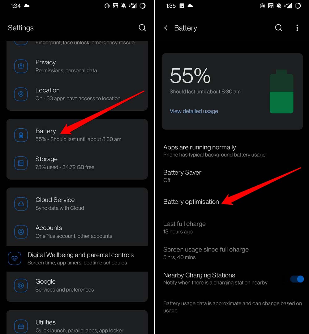 How to Fix Delayed Notifications on Android? 2 access battery optimization settings android