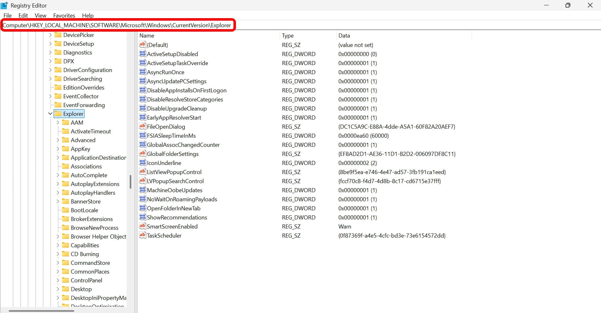 I was using Windows 11 wrong and these 10 default settings were the problem 7 access explorer in Windows registry
