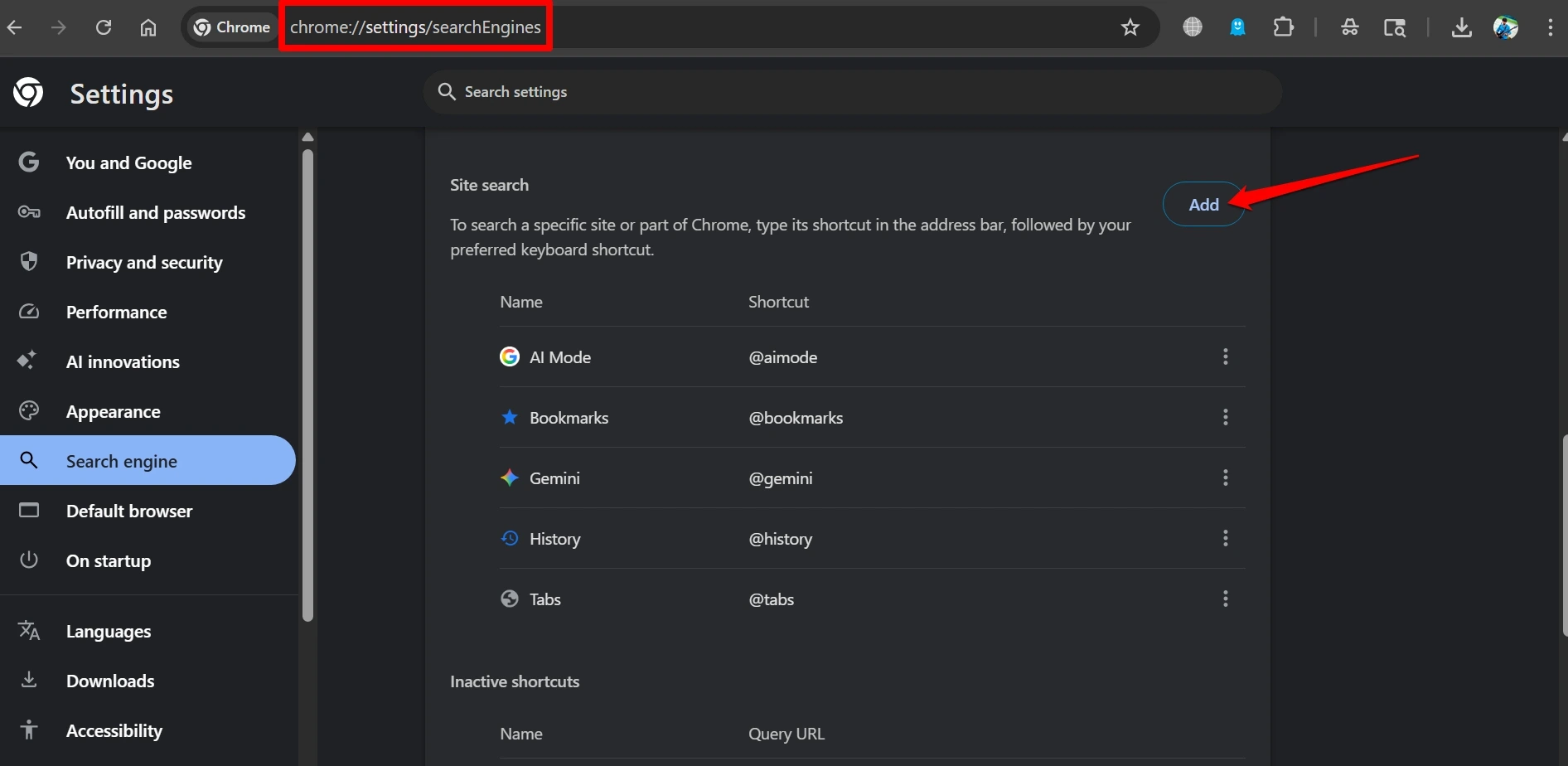 Google AI Overviews keep getting things wrong and how I turned them off 3 add Google web to site search in Chrome
