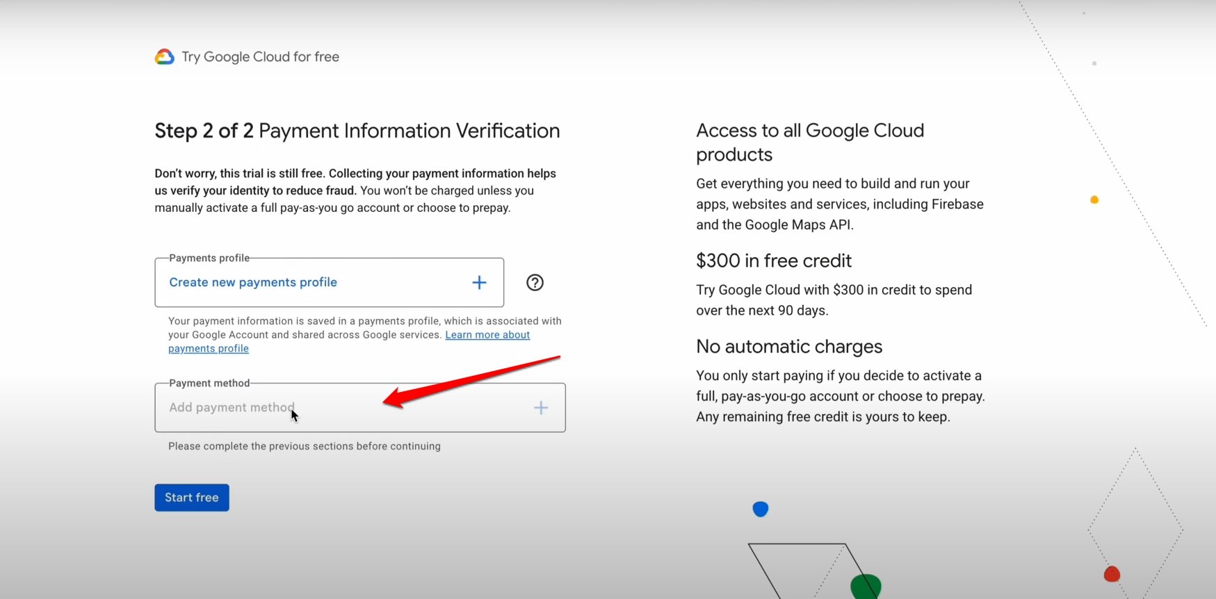 Google VEO 3 FREE for 90 Days! Step-by-Step Guide 15 add a new payment method for Google Cloud