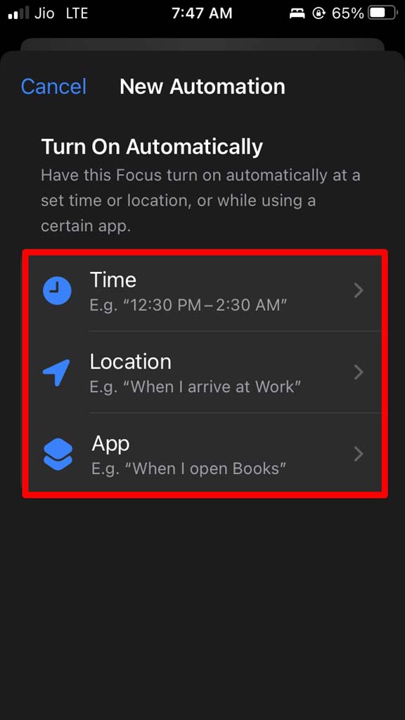 How to Use Focus Mode While Playing Games on iOS 16? 7 add focus mode automation iOS