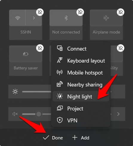 How to Customize Action Center Shortcuts on Windows 11? 5 add new quick setting in windows 11 action center