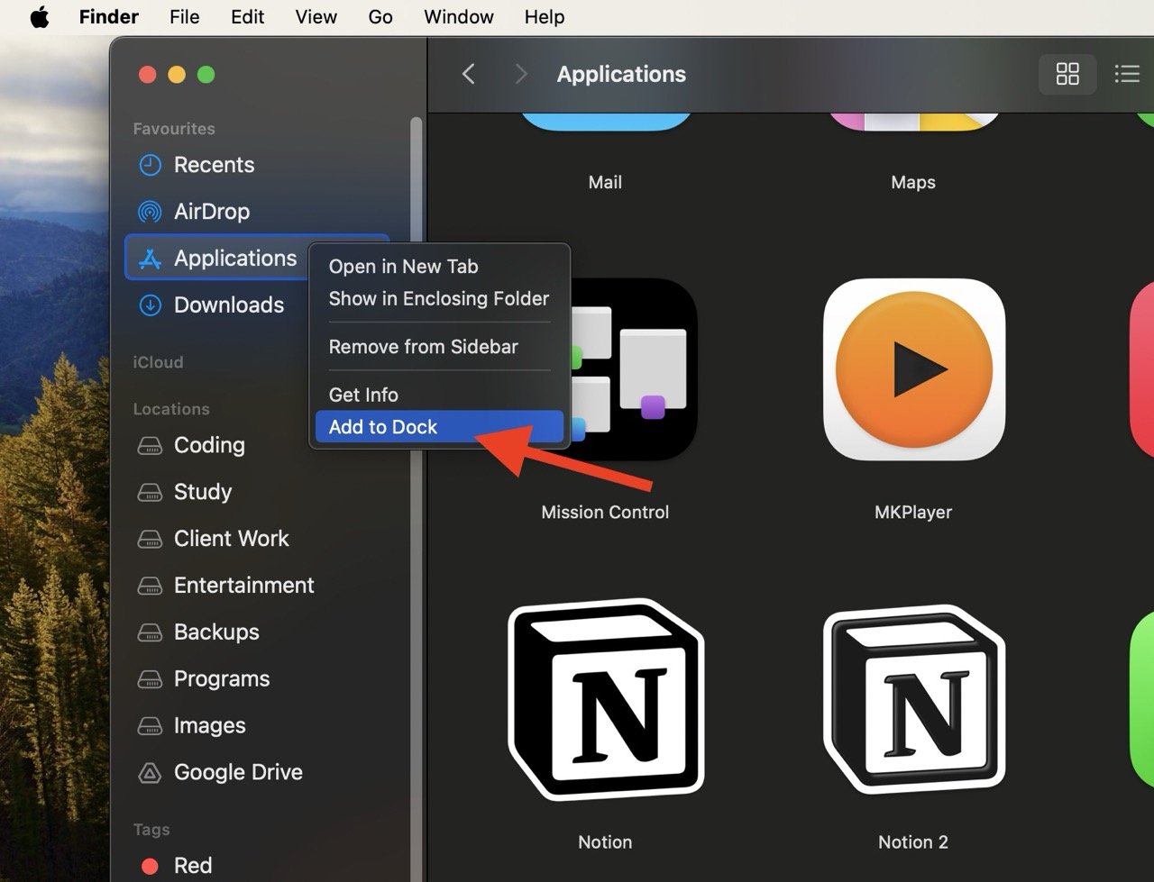How to Find and Open Mac Applications Folder 7 Add Applications Folder on Doc