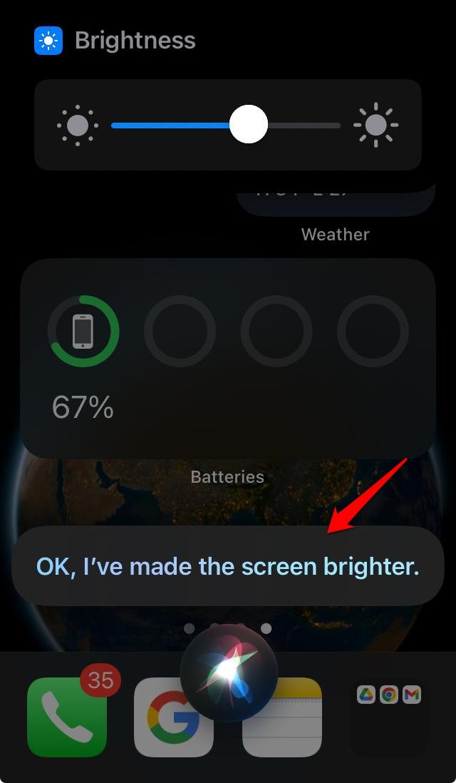 How to Use Siri Offline on iPhone and iPad? 7 adjust iPhone screen brightness using Siri