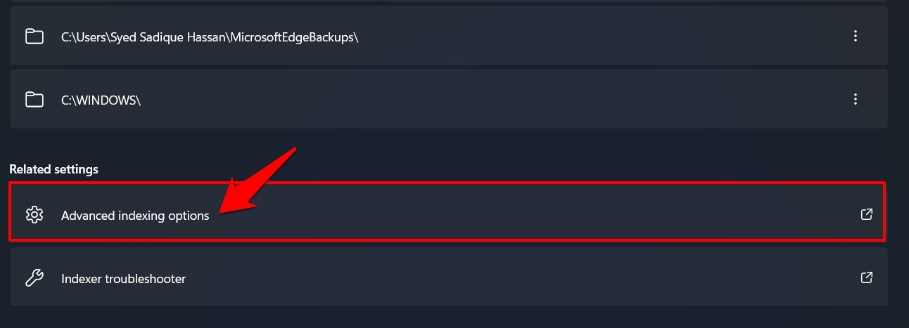How to Fix Windows 11 Search High CPU Usage? 14 advanced indexing option windows 11
