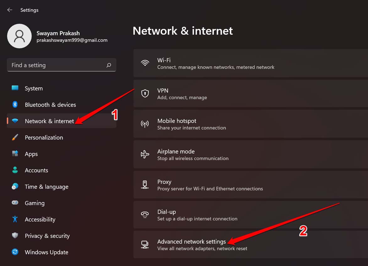How to Fix WiFi Option Missing on Windows 11? 17 advanced network settings