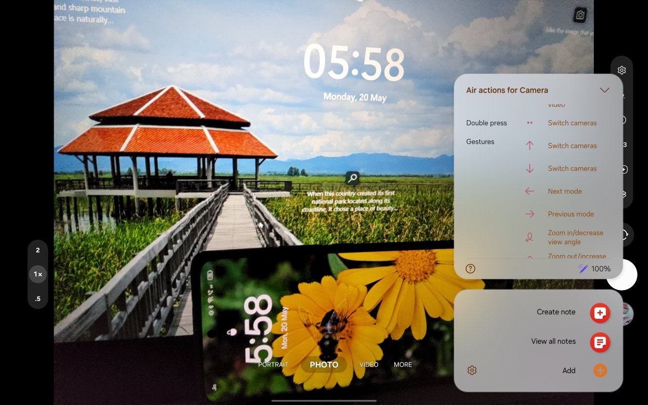 How to Use and Customize S Pen Air Actions and Gestures 8 air actions for the Camera app