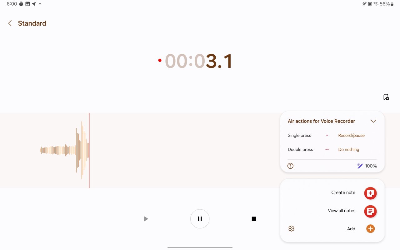 How to Use and Customize S Pen Air Actions and Gestures 11 air actions for voice recorder