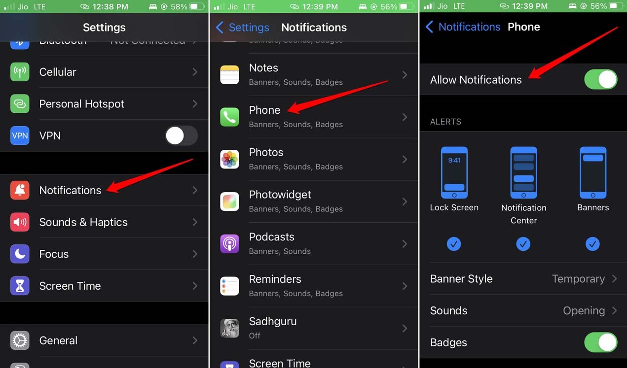 How to Fix Missed Call Notifications Not Showing on iPhone? 3 allow notifications for the Phone app