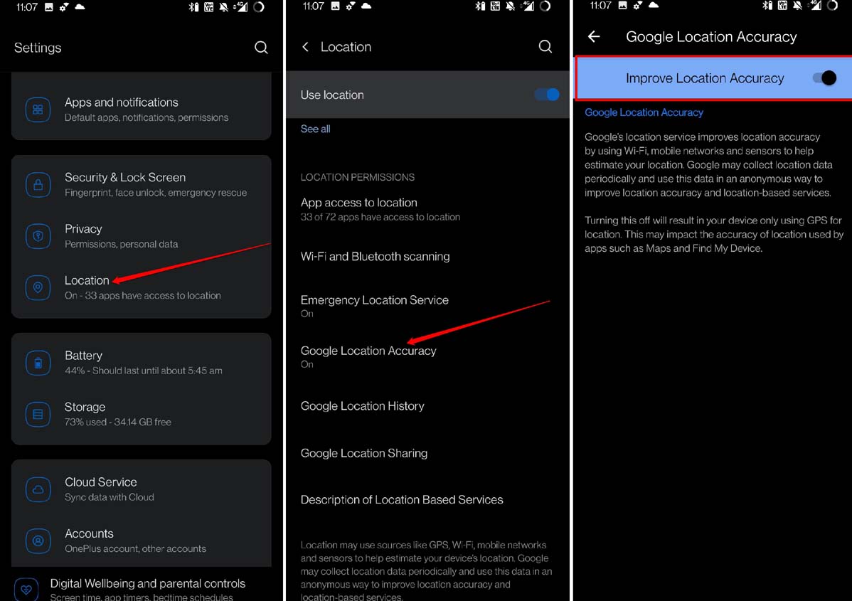 How to Fix Google Maps Keeps Rerouting on Android and iOS? 3 android improve location accuracy