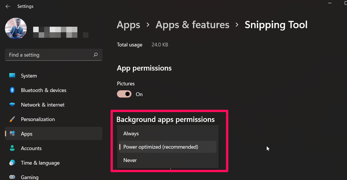 How to Fix The Windows 11 Snipping Tool Broken Error? 10 Check Permissions