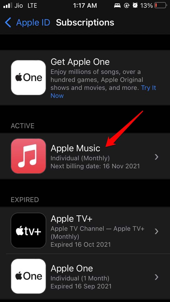 apple subscription