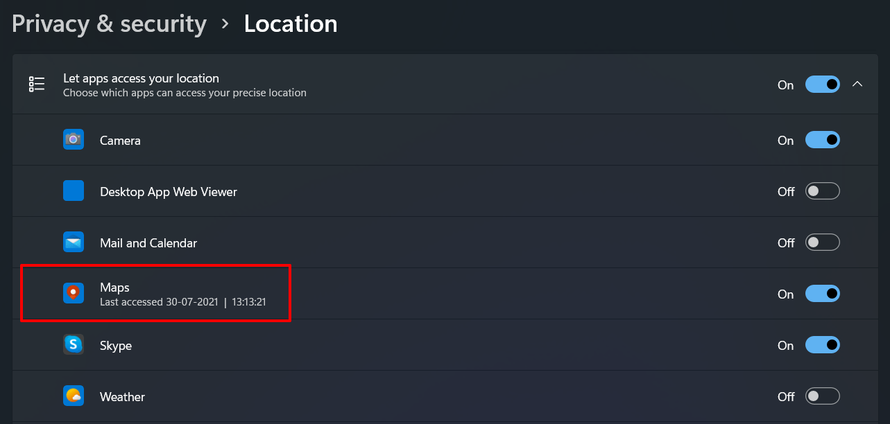 How to Check Which App is Using Camera/Location/Microphone in Windows 11? 10 apps last accessed location windows 11