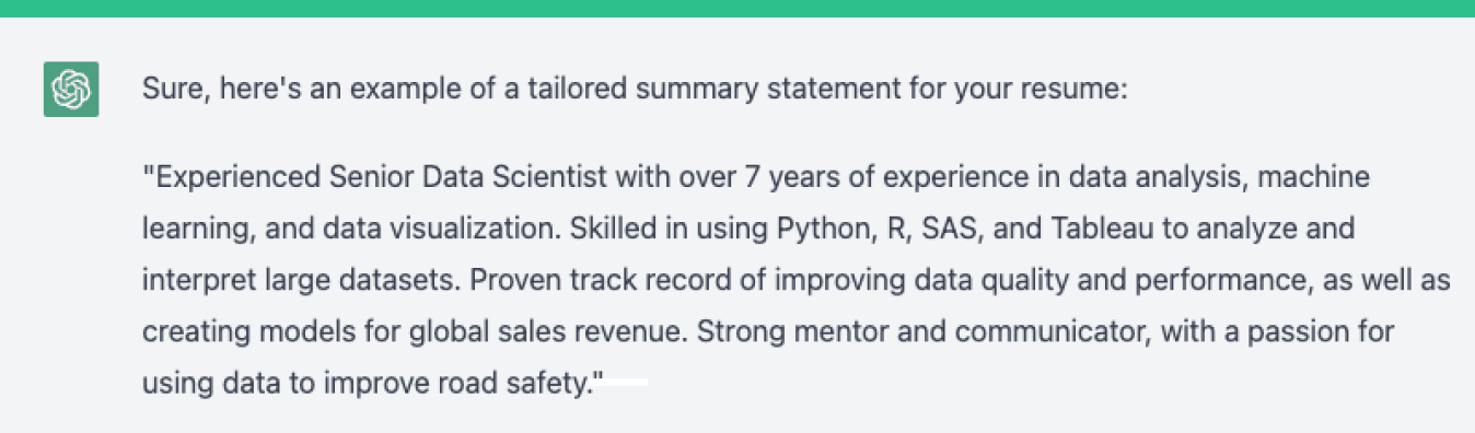 How to Use AI to Write Better Resumes for your Dream Job? 5 ask GPT to write you a resume along with your personal details and other requirements