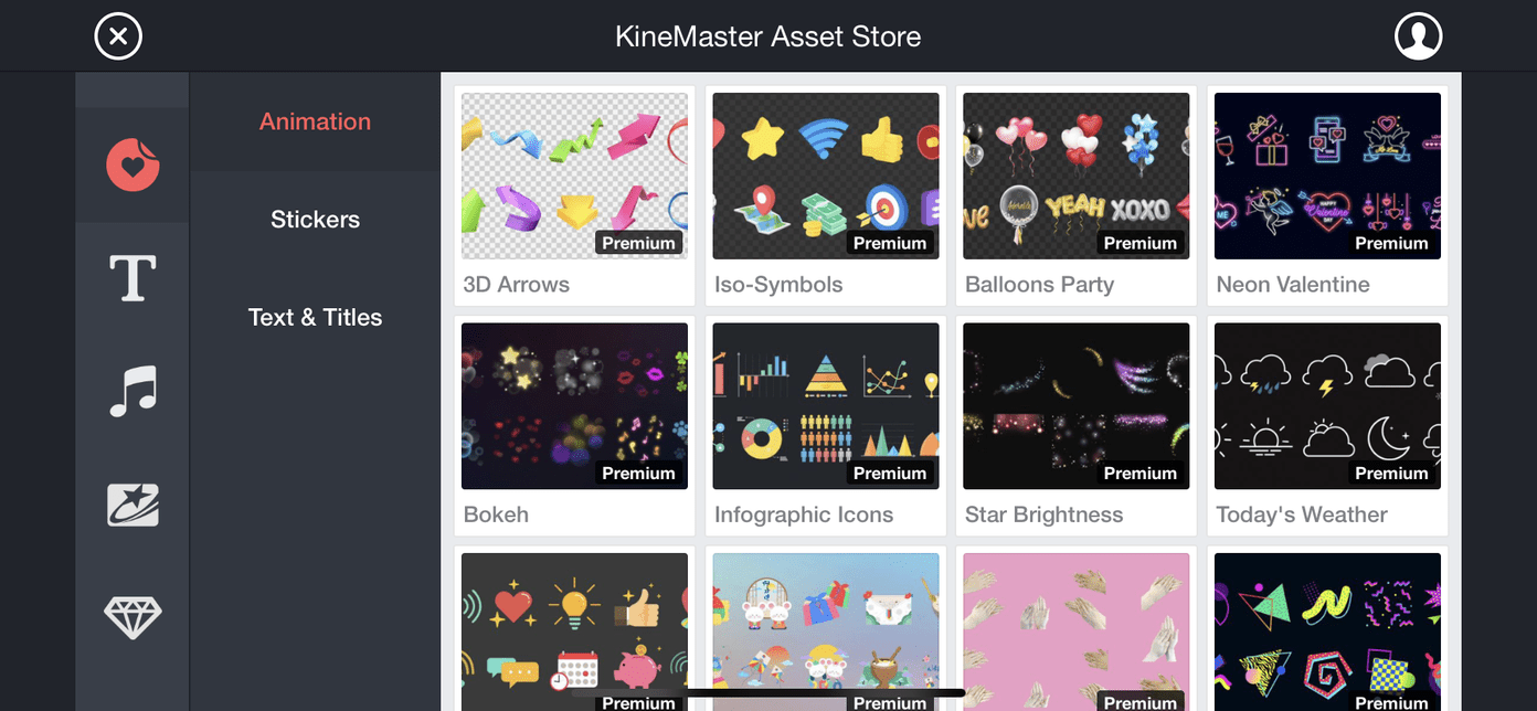 KineMaster Review | Mobile Video Editor you Can't Ignore 7 KineMaster Asset Store