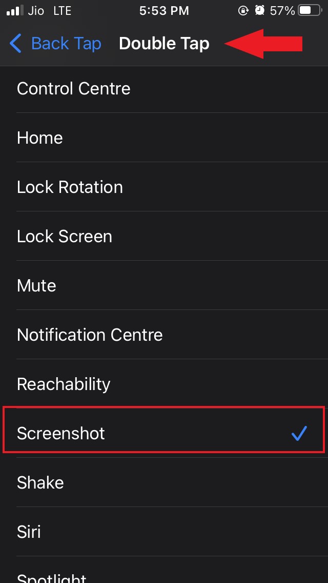 assign task backtap feature iOS