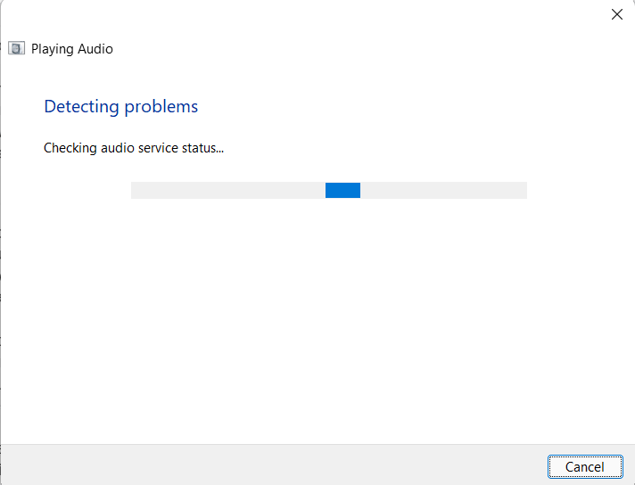 5+ Ways to Fix the Audio Issues in Windows 11 11 audio troubleshoot in progress